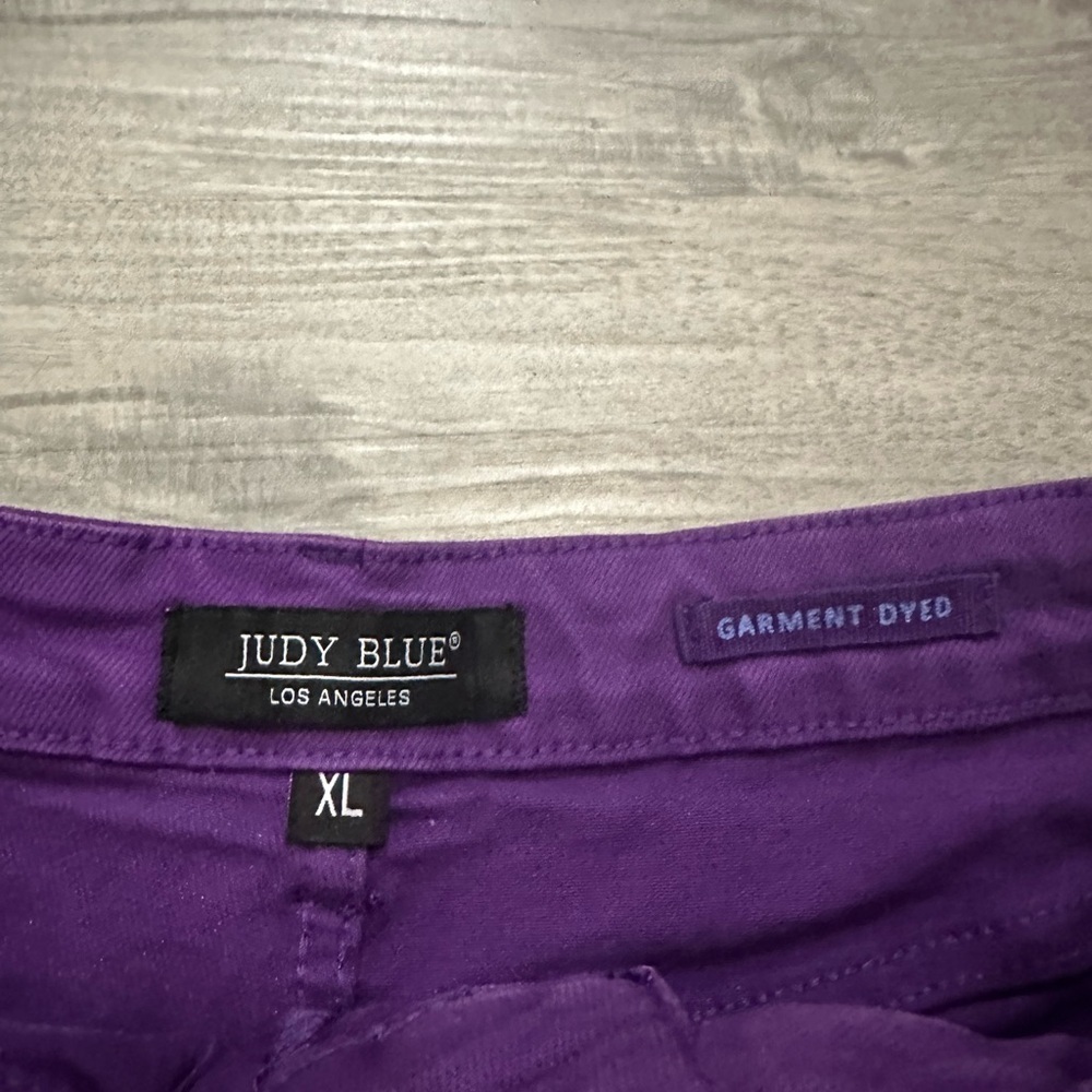 The Sydney from Judy Blue High-Rise Tummy Control Garment Dyed Denim Shorts SzXL - Picture 5 of 9
